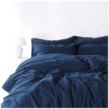 Комплект постельного белья SoundSleep Stonewash Adriatic dark blue синий, Двуспальный евро (92370821): Материал хлопок, ранфорс