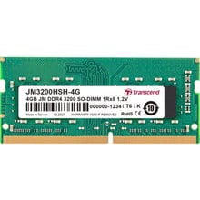 Transcend 4 GB SO-DIMM DDR4 3200 MHz (JM3200HSH-4G): Тип DDR4