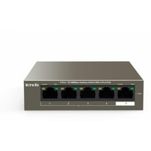 Мережевий комутатор Tenda TEF1105P-4-63W: Порти тільки Fast Ethernet (10/100)