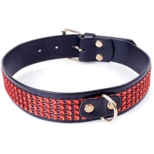 Нашийник із кристалами Fetish Boss Series - Collar with crystals Red (BS3300110): Виробник Fetish Boss Series