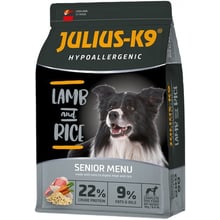 Сухой гипоаллергенный корм Julius-K9 LAMB and RICE Senior Menu для собак старшего возраста или собак, склонных к полноте c бараниной и рисом 12 кг (5998274312613): Тип Сухой корм