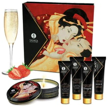 Подарунковий набір Shunga GEISHAS SECRETS - Sparkling Strawberry Wine: Особливості Їстівне