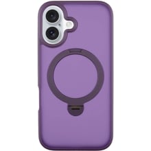 Чехол для iPhone Mobile Case Metal Buttons with MagSafe HQ Ring Purple for iPhone 16: Цвет фиолетовый