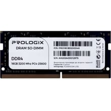 Prologix 16 GB SO-DIMM DDR4 3200 MHz (PRO16GB3200D4S): Тип DDR4