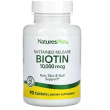 Natures Plus Sustained Realese Biotin Біотин повільного вивільнення 10 мг 90 таблеток: Тип Витамин B