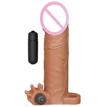 Насадка на член LoveToy Pleasure X-Tender Vibrating Penis Sleeve Add 2" Brown: Для кого Для чоловіків