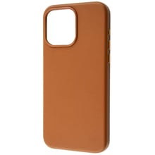 Аксесуар для iPhone WAVE Premium Leather Edition Case with MagSafe Umber для iPhone 15: Колір коричневый