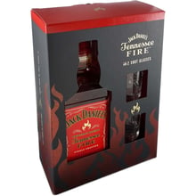 Лікер Jack Daniel's Tennessee Fire 0.7л, with 2 Shot Glasses (CCL1781806): Об'єм, л 0.7