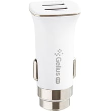 Зарядний пристрій Gelius USB Car Charger 2xUSB Pro Apollo 3.1A White (GP-CC01): Кабель в комплекті Відсутнє