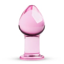 Рожева анальна пробка зі скла Gildo Pink Glass Buttplug No. 27: Для кого унісекс