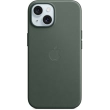 Чохол для iPhone Apple iPhone 15 FineWoven Case with MagSafe - Evergreen (MT3J3ZM/A): Колір зеленый