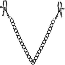 Затискачі для сосків Bedroom Fantasies Nipple Clamps with Chain - Black: Виробник Bedroom Fantasies