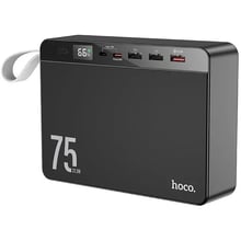 Внешний аккумулятор Hoco Power Bank 75000mAh J94 Overlord PD 20W 22.5W Black: Количество USB 3