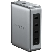 Зарядний пристрій Satechi Wall Charger Travel 4xUSB-C GaN 145W Space Gray (ST-W145GTM): Особливості Быстрая зарядка, Power Delivery (PD), USB-C