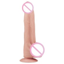 Фаллоимитатор LoveToy Sliding-Skin Dual Layer Dong 11.5" Flesh: Назначение Вагинальные