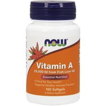 NOW Foods Vitamin A 25,000 IU Softgels 100 caps: Тип Витамин A