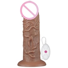 Реалистичный вибратор LoveToy Realistic Chubby Vibrating Dildo Brown 10.5'': Для кого Для женщин