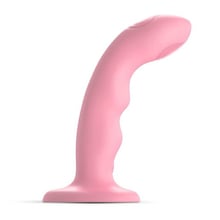 Насадка для страпону з подвійною точковою пульсацією Strap-On-Me Tapping Dildo Wave - Coral Рink: undefined undefined