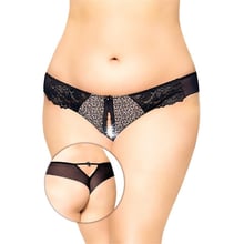 Жіночі стрінги SoftLine G-String 2435, Plus Size, XL (black panther): Для кого Для женщин