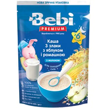 Каша молочна Bebi PREMIUM 3 злаки, яблуко, ромашка 200 г (1105086): Вид каші Мультизлаковая