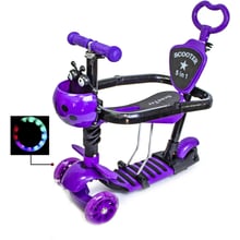 Самокат Scooter "Божья коровка" 5in1. Violet (многофункциональный, с бортиком): Количество колес 3