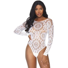 Боді Leg Avenue Snap crotch thong back teddy White M/L: Для кого Для женщин