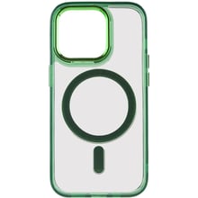 Чохол для iPhone Epik TPU Iris with MagSafe Green для iPhone 14: Колір зеленый