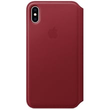 Чохол для iPhone Apple Leather Folio Case (PRODUCT) Red (MRX32) for iPhone Xs Max: Колір червоний