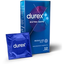 Презервативи латексні зі змазкою Durex №12 Extra Safe максимальна надійність: Тип Для максимального захисту