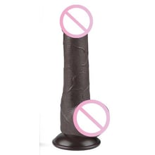 Фалоімітатор LoveToy Sliding-Skin Dual Layer Dong 7.5" Black: Призначення Вагинальные