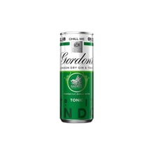 Напиток алкогольный Gordon's GIN-TONIC 5% ж/б 250мл (WT4270): Объем, л 0.25