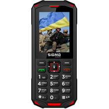 Мобільний телефон Sigma mobile X-treme PA68 Black-Red (UA UCRF): Дисплей 2.4 TFT (240x320)