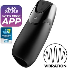 Смарт-мастурбатор с вибрацией Satisfyer Men Vibration+, 2 мотора, 14 режимов, водонепроницаемый: Для кого Для мужчин