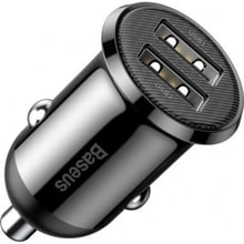 Зарядное устройство Baseus Car Charger 2хUSB Grain Pro 4.8A Black (CCALLP-01): Кабель в комплекте отсутствует