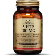 Solgar 5-HTP 100 mg 90 Veggie Caps 5-ГИДРОКСИ L-ТРИПТОФАН: Тип Комплексные