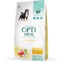 Сухий корм Optimeal Adult Dogs для собак великих порід з куркою 12 кг (4820083905544): Тип Сухой корм