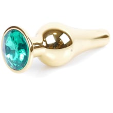 Анальна пробка BOSS Series Exclusivity Jewellery Gold Butt Plug Green: Для кого Унисекс