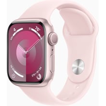 Apple Watch Series 9 41mm GPS Pink Aluminum Case with Pink Sport Band - S/M (MR933)