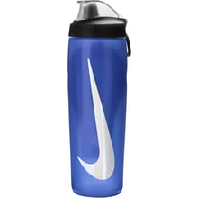 Фляга Пляшка Nike REFUEL BOTTLE LOCKING LID 24 OZ Синьо-чорно-сріблястий УНІ 709 мл (N.100.7668.423.24): Виробник Nike