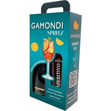 Набір Gamondi Spritz: Лікер Gamondi Aperitivo 13.5% 1 л + Ігристе вино Toso Brut Millesimato 0.75 л (ALR17842): Об'єм, л 1