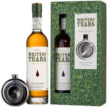 Віскі Pure Pot Still Writers Tears Irish Whiskey у подарунковій упаковці з флягою 0.7 л 40% (AS8000010739360): Об'єм, л 0.7