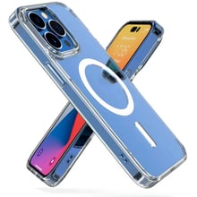 Аксесуар для iPhone Mutural TPU+PC Case Jingtou MagSafe Transparent для iPhone 14 Plus: Колір прозрачный