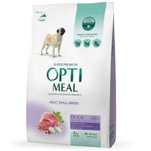 Сухой корм Optimeal Adult Small Breed Dogs для собак малых пород с уткой 4 кг (4820083905537): Тип Сухой корм