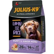 Сухий гіпоалергенний корм Julius-K9 LAMB and RICE Puppy & Junior Menu для цуценят з бараниною і рисом 3 кг (5998274312743): Тип Сухой корм