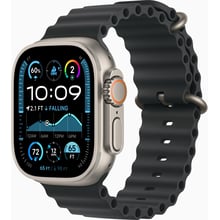 Apple Watch Ultra 2 GPS + Cellular 49mm Natural Titanium Case with Black Ocean Band UA: Размер 49mm