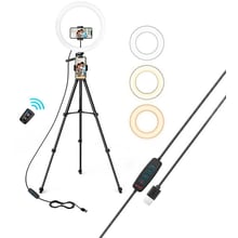 Кільцева LED лампа TaoTronics 12", 10 Adjustable Brightness, 61" Extendable Tripod Stand (TT-CL027): Виробник TaoTronics