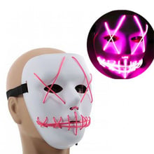 Неонова Маска для вечірок з підсвічуванням UFT LED Mask 1 Pink: undefined undefined