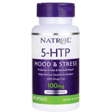 Амінокислота для спорту Natrol 5-HTP 100 mg 30 Caps 5-гідроксітріптофана: Тип триптофан