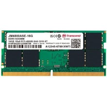 Transcend 16 GB SO-DIMM DDR5 4800 MHz JetRam (JM4800ASE-16G): Тип DDR5