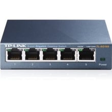 Сетевой коммутатор TP-LINK TL-SG105: Порты только Gigabit Ethernet (10/100/1000)